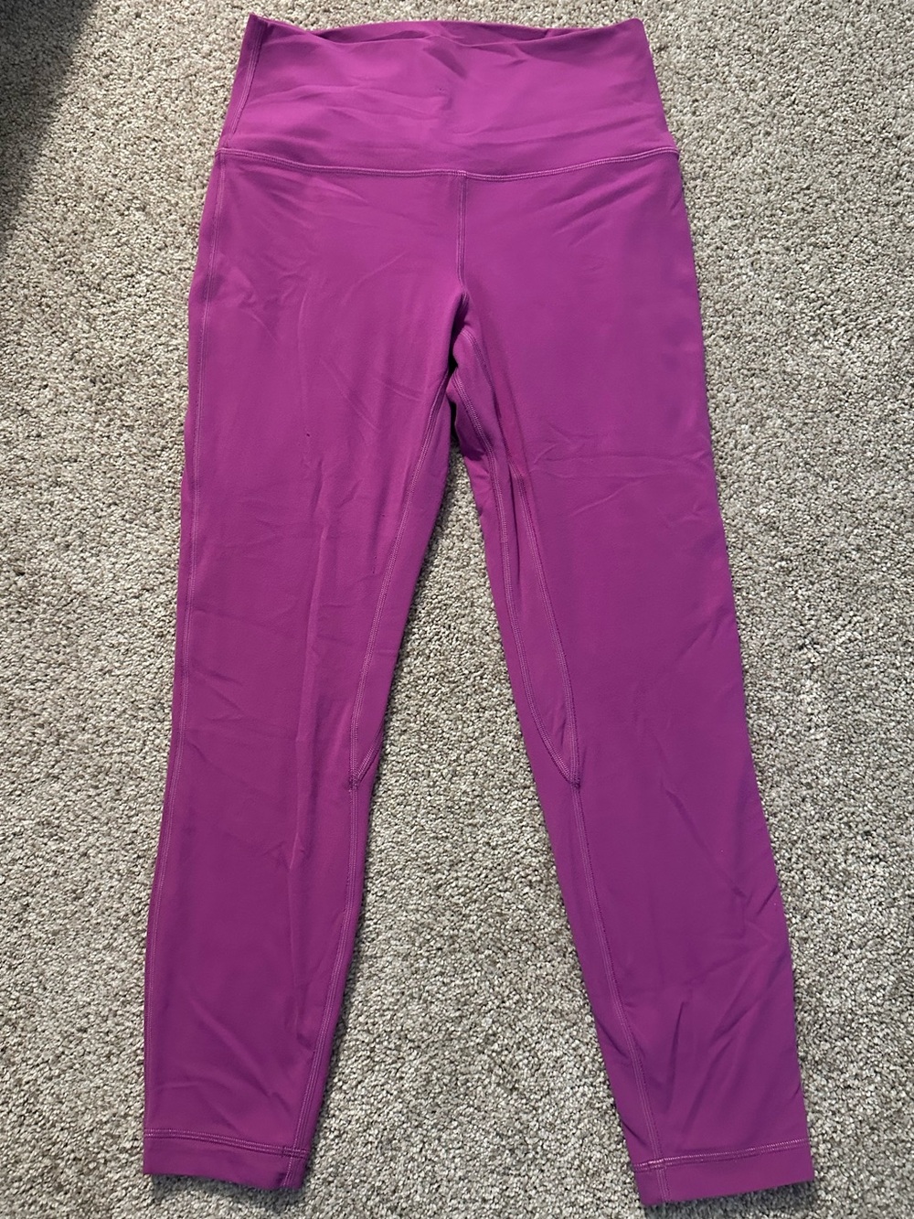 Women's Lululemon double lined Align Leggings in Bright Magenta size 8